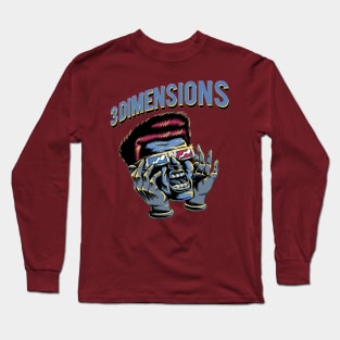 Three Dimensional Long Sleeve T-Shirt